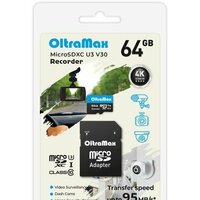 OltraMax Recorder microSDXC 64GB OM64GCSDXC10-U3-V30